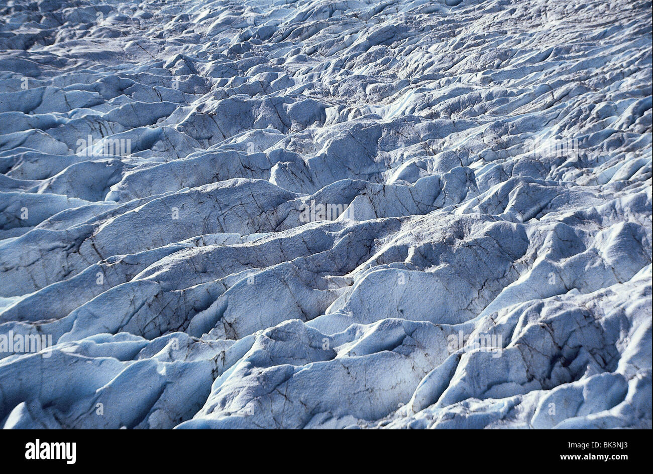 Detail eines Gletschers in Alaska Stockfoto