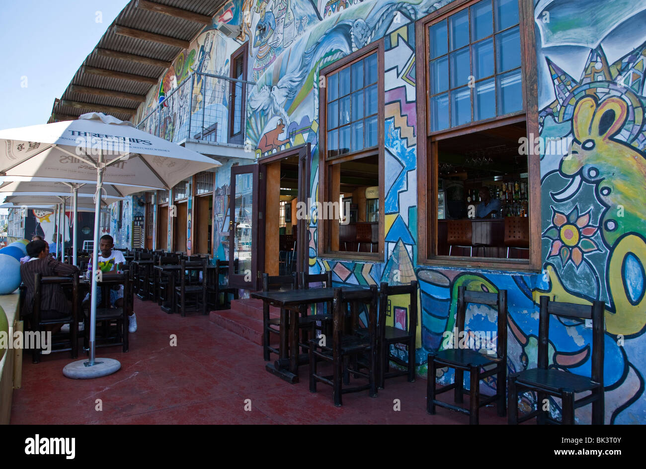 Südafrika, Durban, das Fledermaus-Zentrum, Treffpunkt der lokalen Künstlern joung Stockfoto