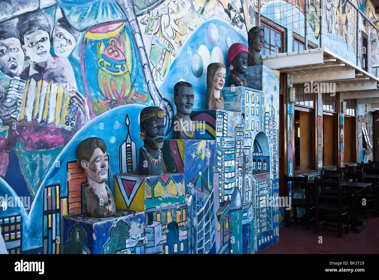 Südafrika, Durban, das Fledermaus-Zentrum, Treffpunkt der lokalen Künstlern joung Stockfoto