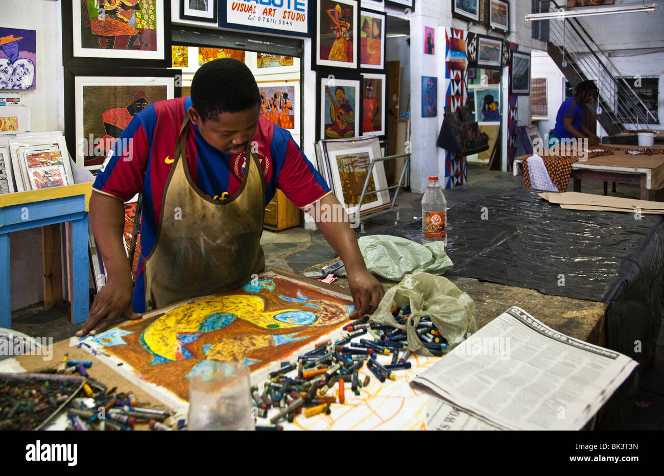 Südafrika, Durban, das Fledermaus-Zentrum, Treffpunkt der lokalen Künstlern joung Stockfoto
