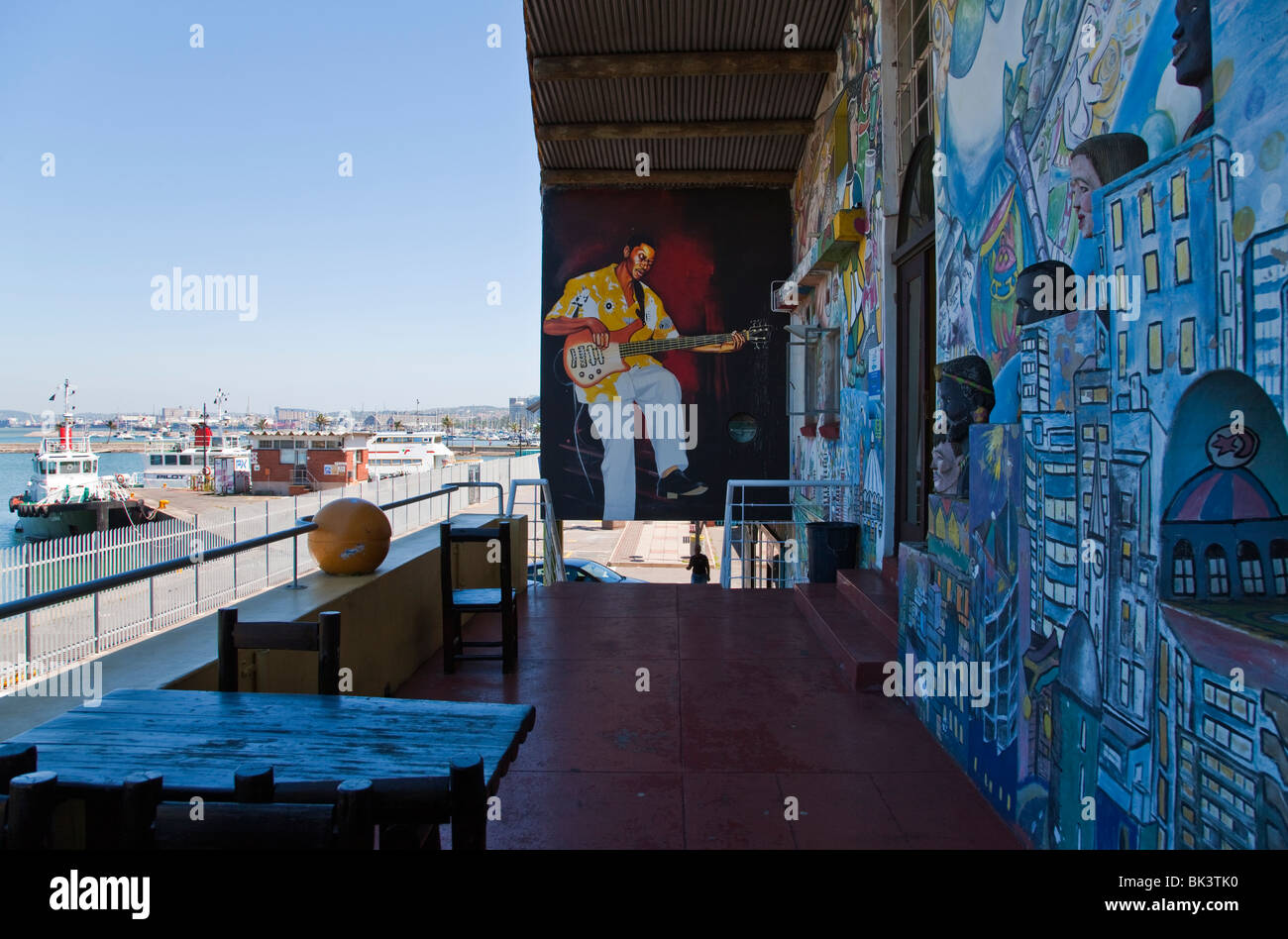 Südafrika, Durban, das Fledermaus-Zentrum, Treffpunkt der lokalen Künstlern joung Stockfoto