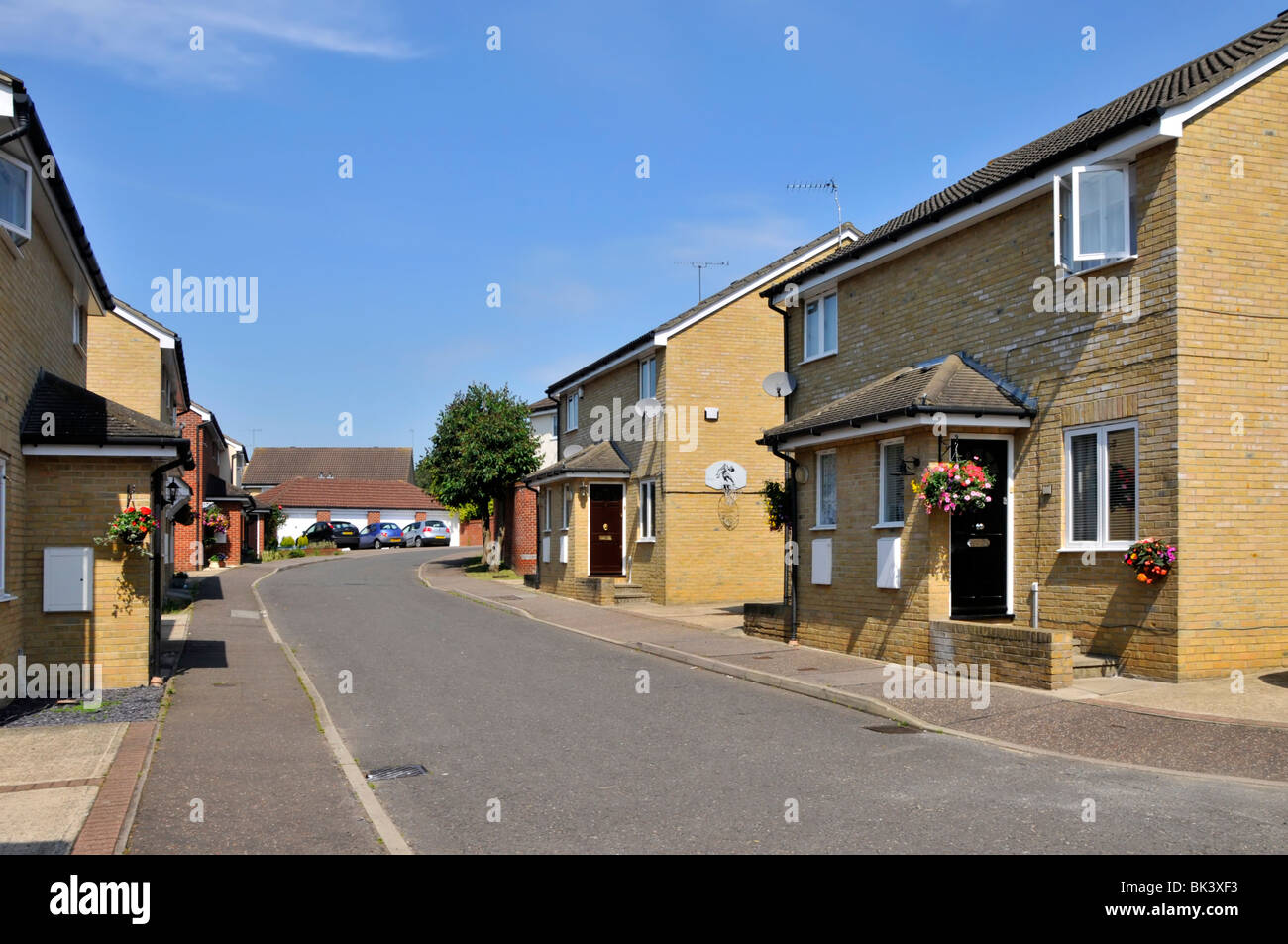 Häuser in Wohnstraße Stockfoto