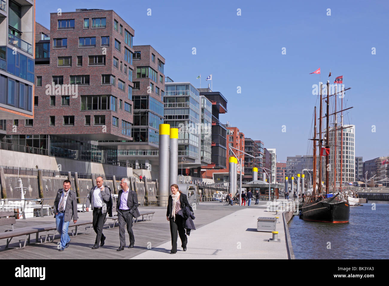 Hamburg, Sandtorkai, HafenCity, Norddeutschland Stockfoto