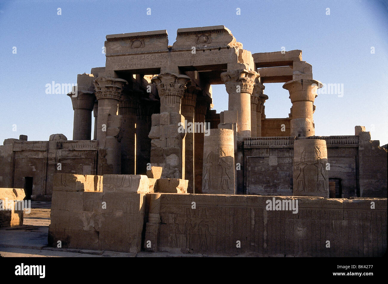 Tempel von Sebek & Haroeris (Krokodilgott Sobek & Horus gewidmet) ist ein ungewöhnliches Doppel Tempel erbaut während der Herrschaft ptolemäischen Stockfoto
