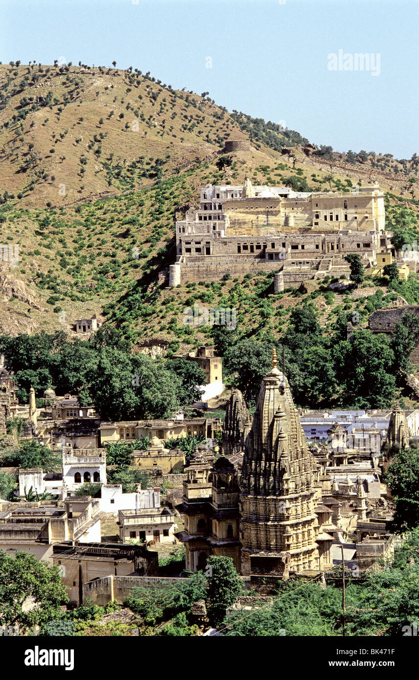 Amber Town zeigen Hindu-Tempel Komplex, Jaipur, Indien Stockfoto