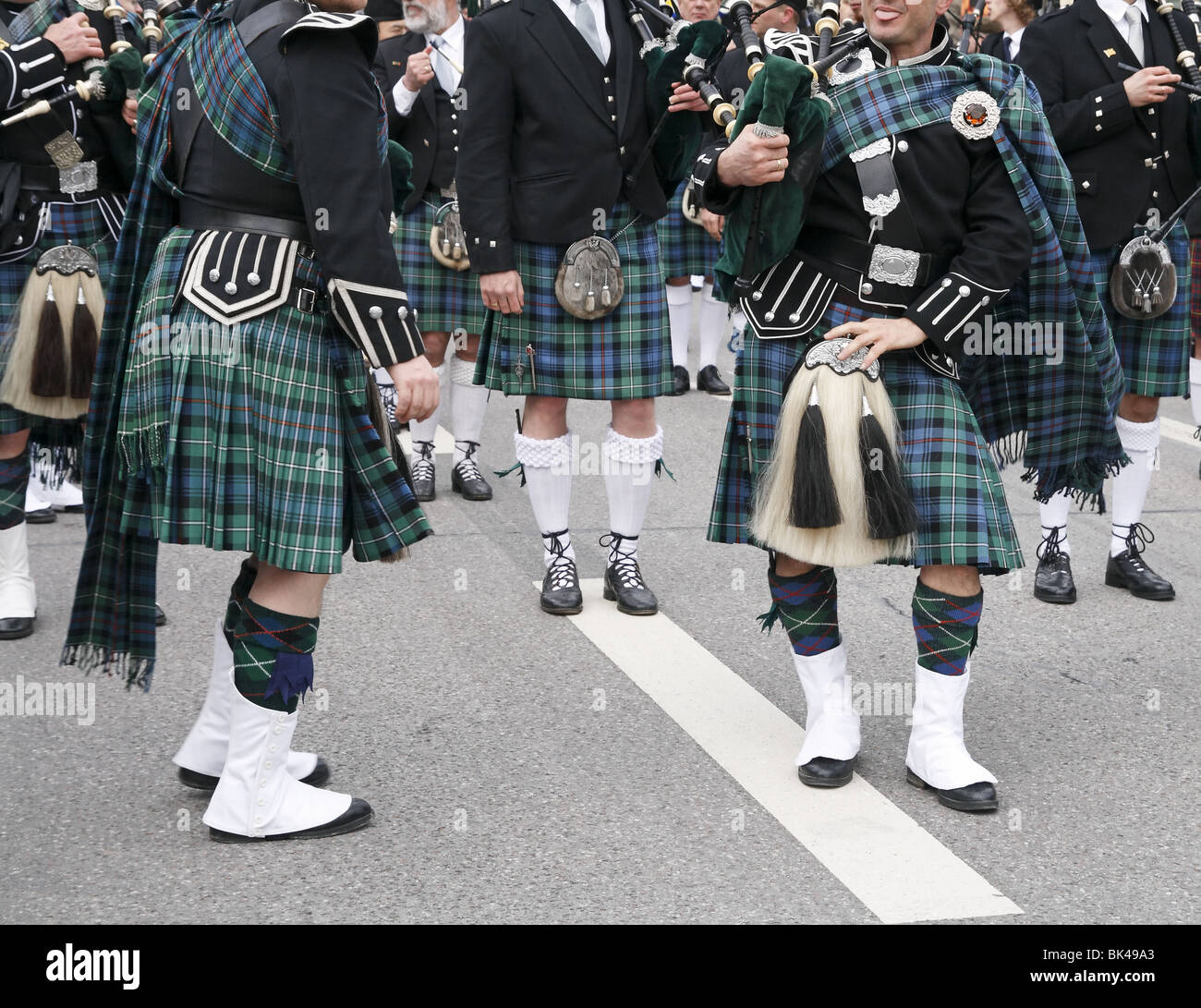 Irische Musiker, Feier des St. Patricks day Stockfoto