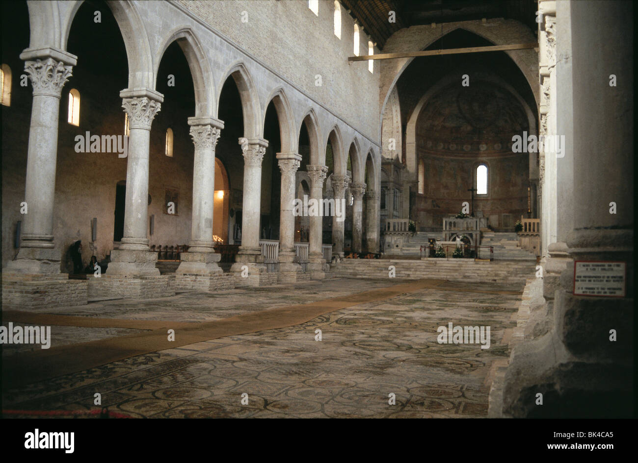 In der patriarchalischen Basilika, Aquileia, Italien Stockfoto