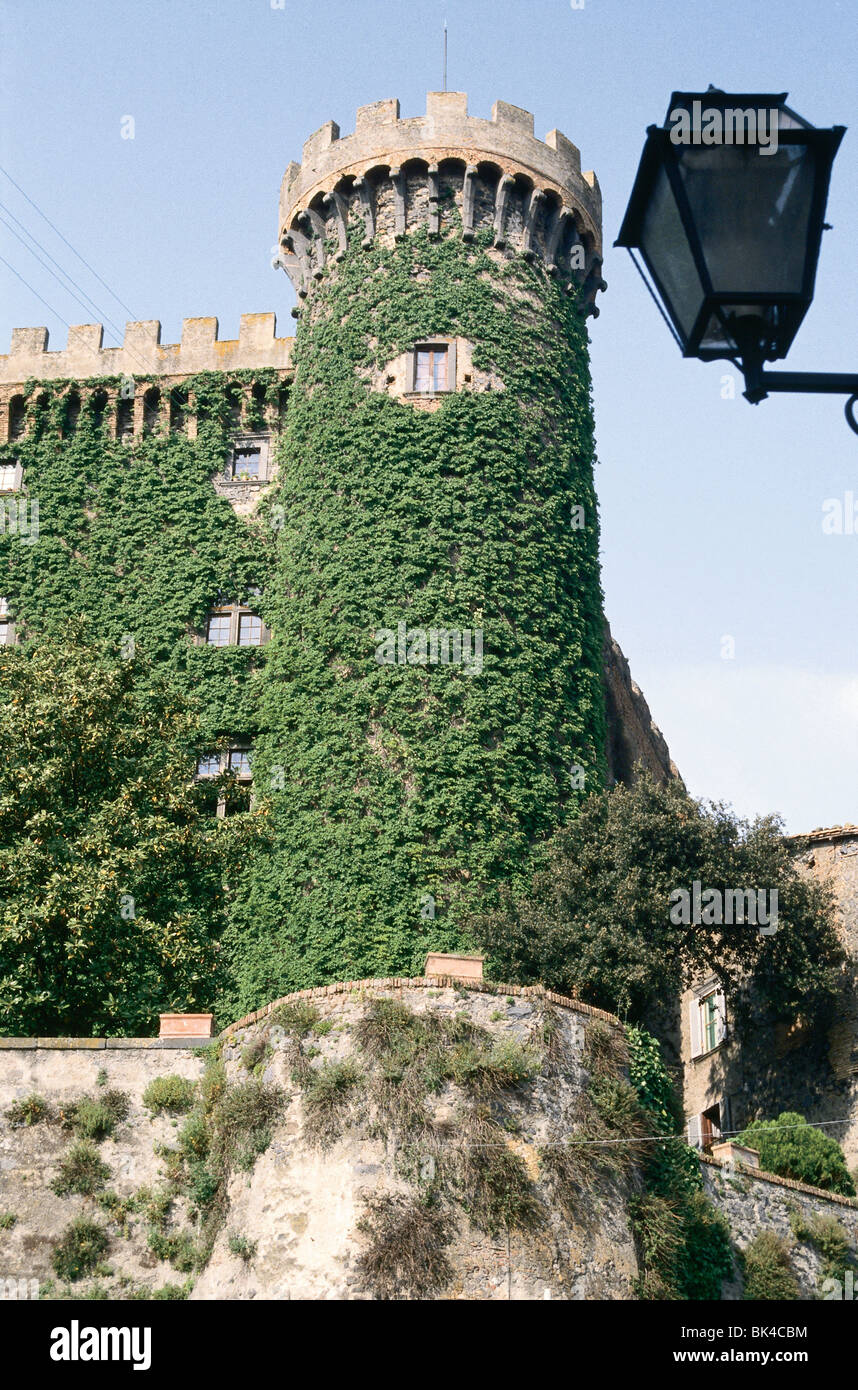 15. Jahrhundert Orsini Schloss Odescalchi in Bracciano, Italien Stockfoto