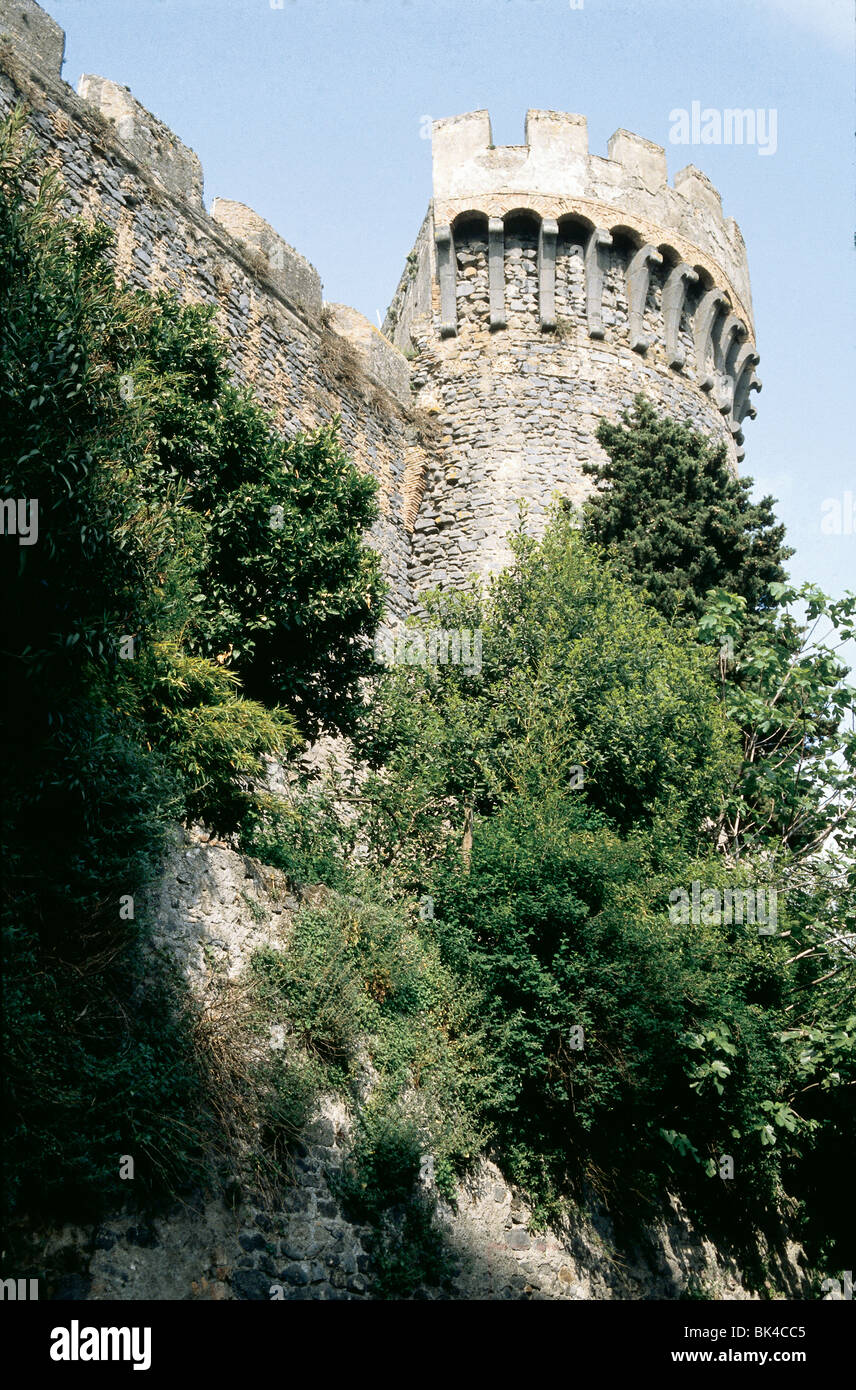 15. Jahrhundert Orsini Schloss Odescalchi in Bracciano, Italien Stockfoto