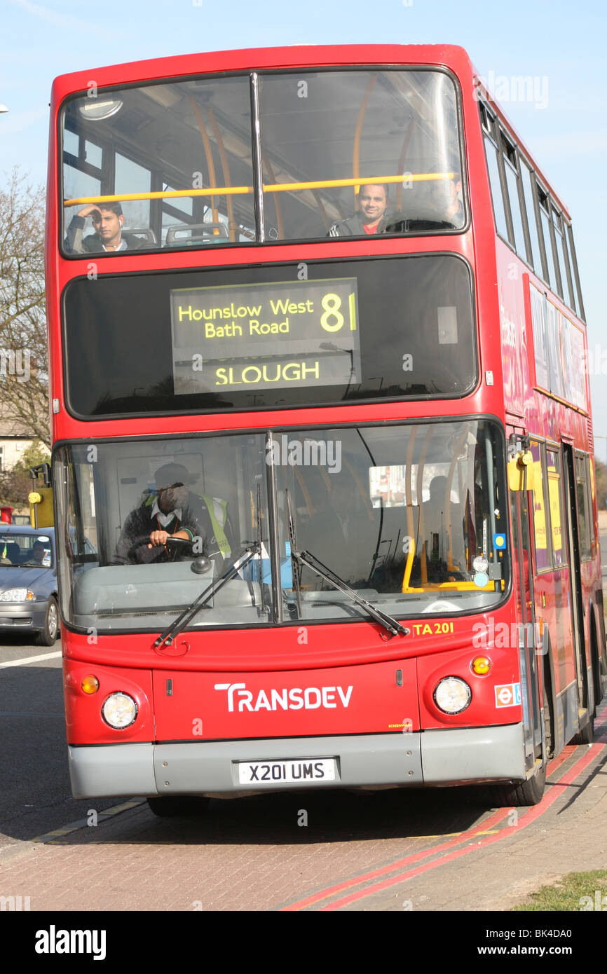 LONDON-BUS Stockfoto