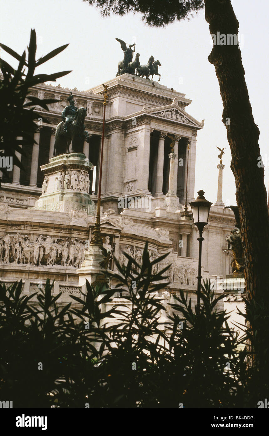 Denkmal zu Ehren König Victor Emmanuel II in Rom, Italien Stockfoto