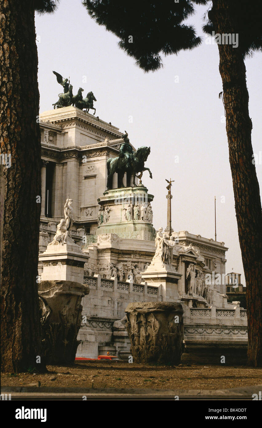 Denkmal zu Ehren König Victor Emmanuel II in Rom, Italien Stockfoto