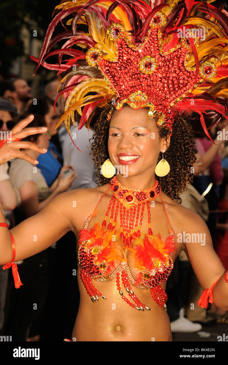 Karneval der Kulturen, Karneval der Kulturen, jährlichen berühmten Streetparade auf Pfingsten, Bezirk Kreuzberg, Berlin, Deutschland, Europa Stockfoto