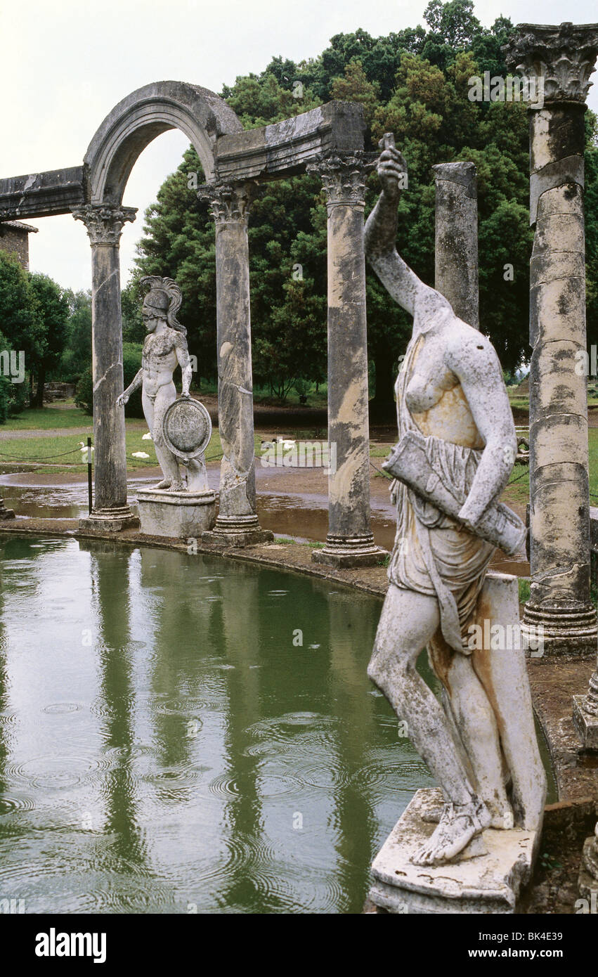 Villa Adriana, Tivoli, Italien Stockfoto