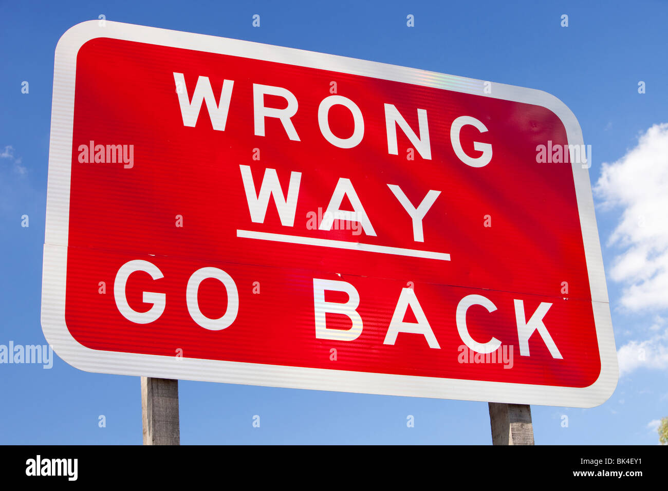 Ein Schild auf der Autobahn in Victoria, Australien. Stockfoto