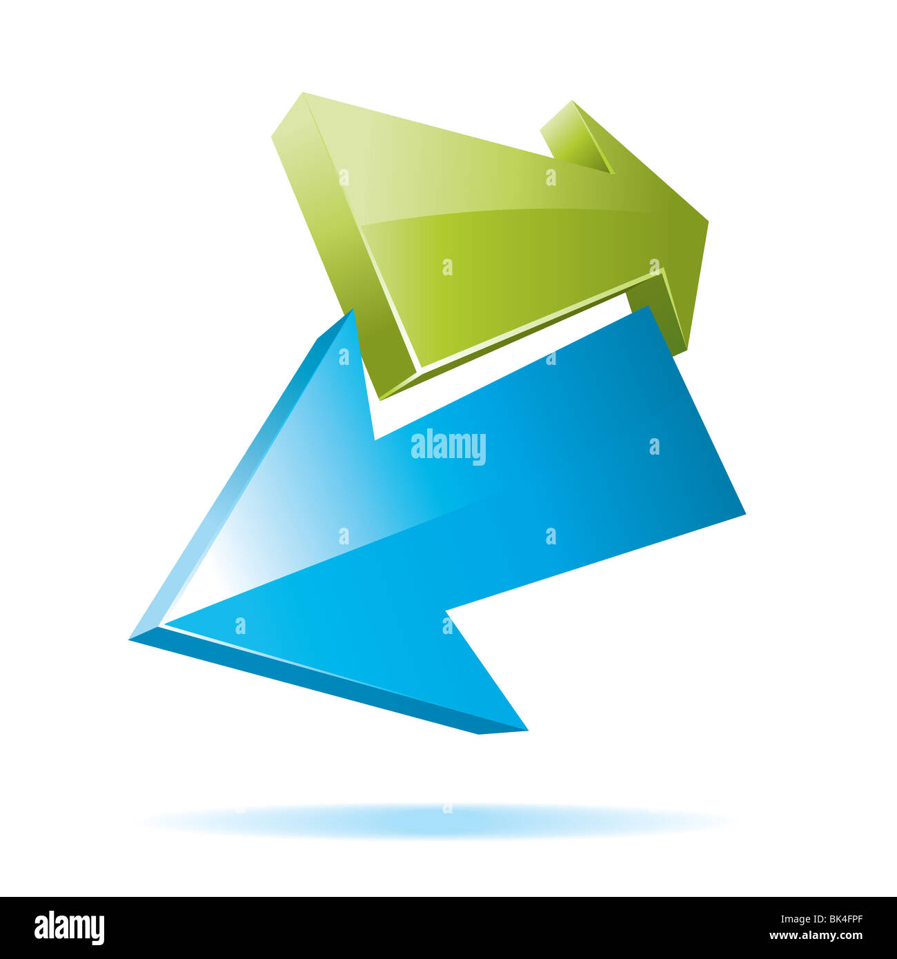 3D Internet Symbol Pfeile Stockfoto