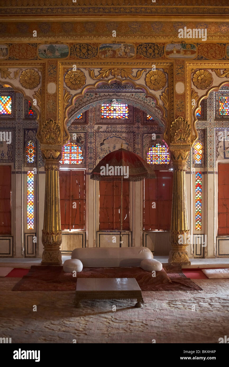 Maharaja Zimmer India palace Stockfoto