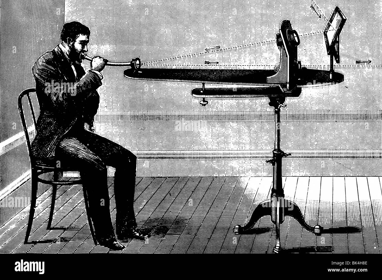 Sender, Schalltrichter von Bell und Tainter, Schalltrichter oder Rede von Licht, 1881 Stockfoto