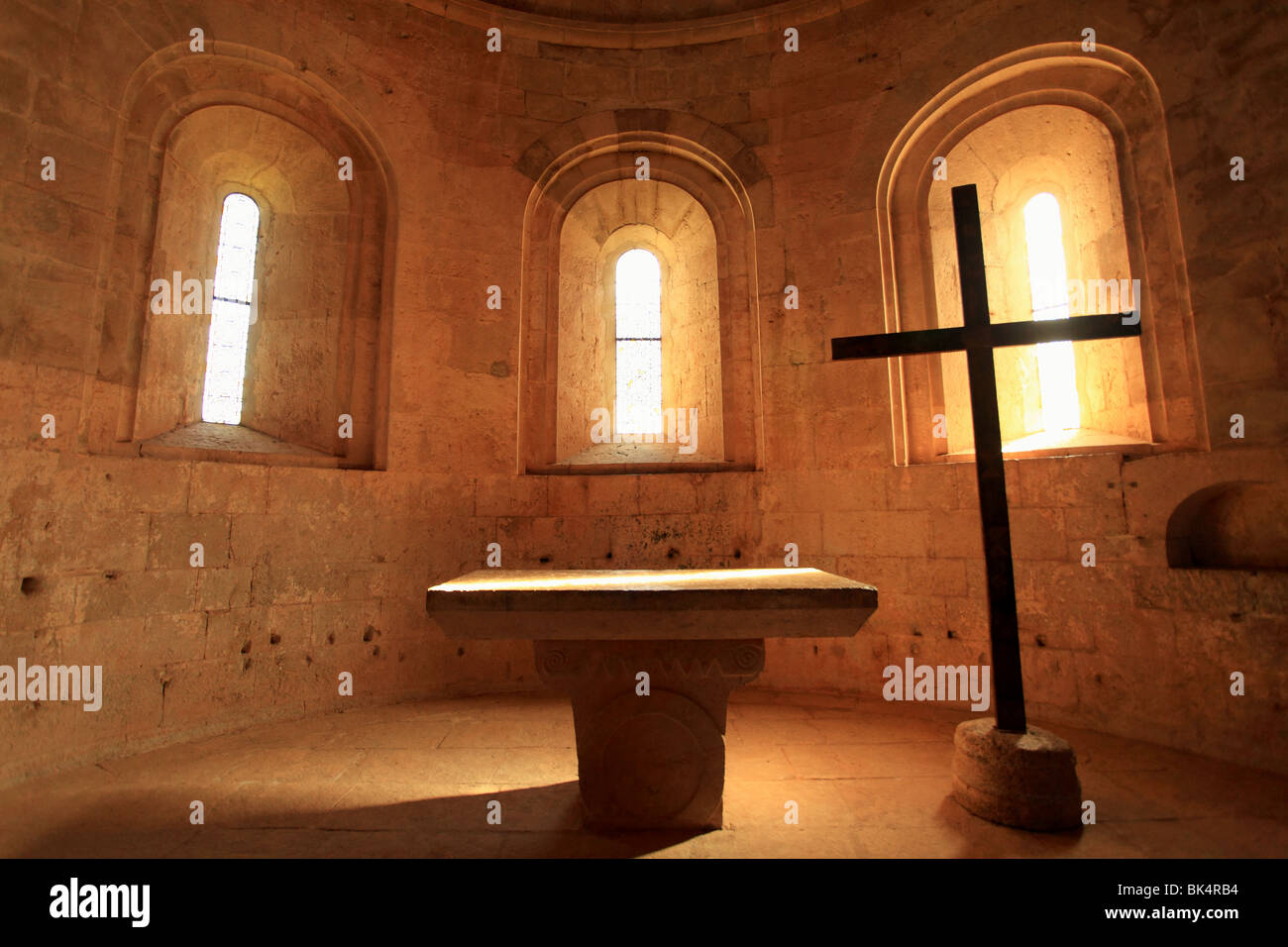 Die Abtei Thoronet entstand im 12. Jahrhundert die reinsten Provence römische Kunst Architektur Stockfoto