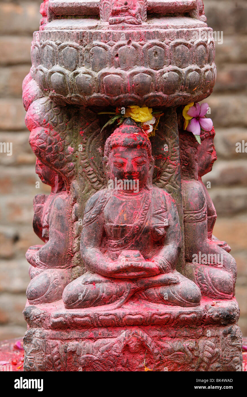 Buddha in Meditation, Kathmandu, Nepal, Asien Stockfoto