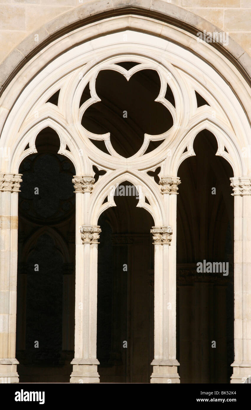 Gotischer Architektur in Notre-Dame-Kirche, St. Pere, Yonne, Burgund, Frankreich, Europa Stockfoto
