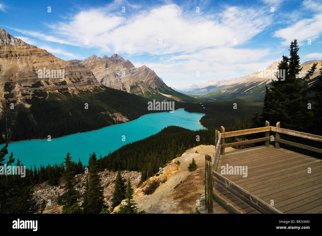 Peyto Lake, Banff Nationalpark, Alberta, Kanada Stockfoto