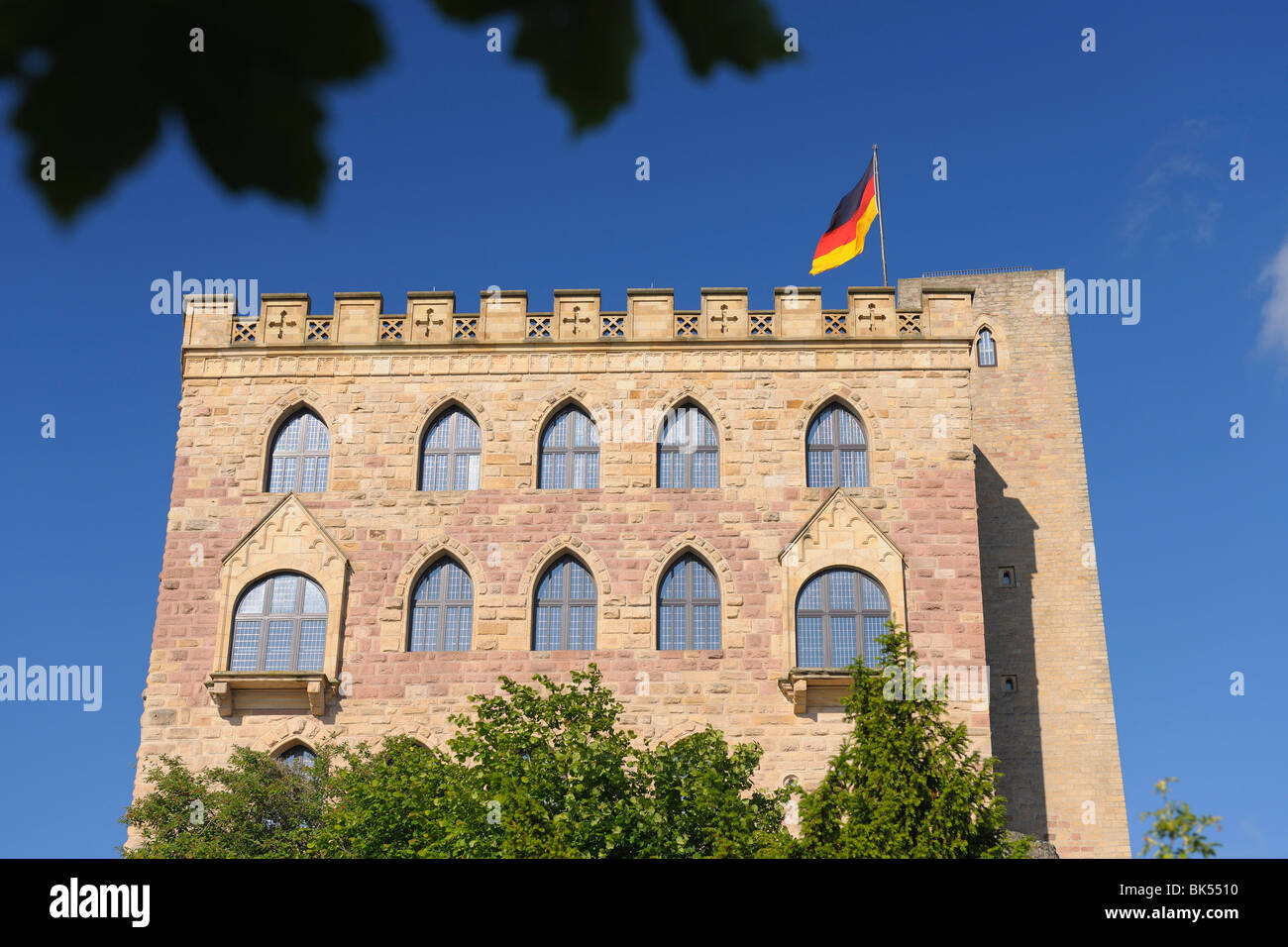 Hambacher Schloss, Neustadt ein der Weinstrabe, Rheinland-Pfalz, Deutschland Stockfoto