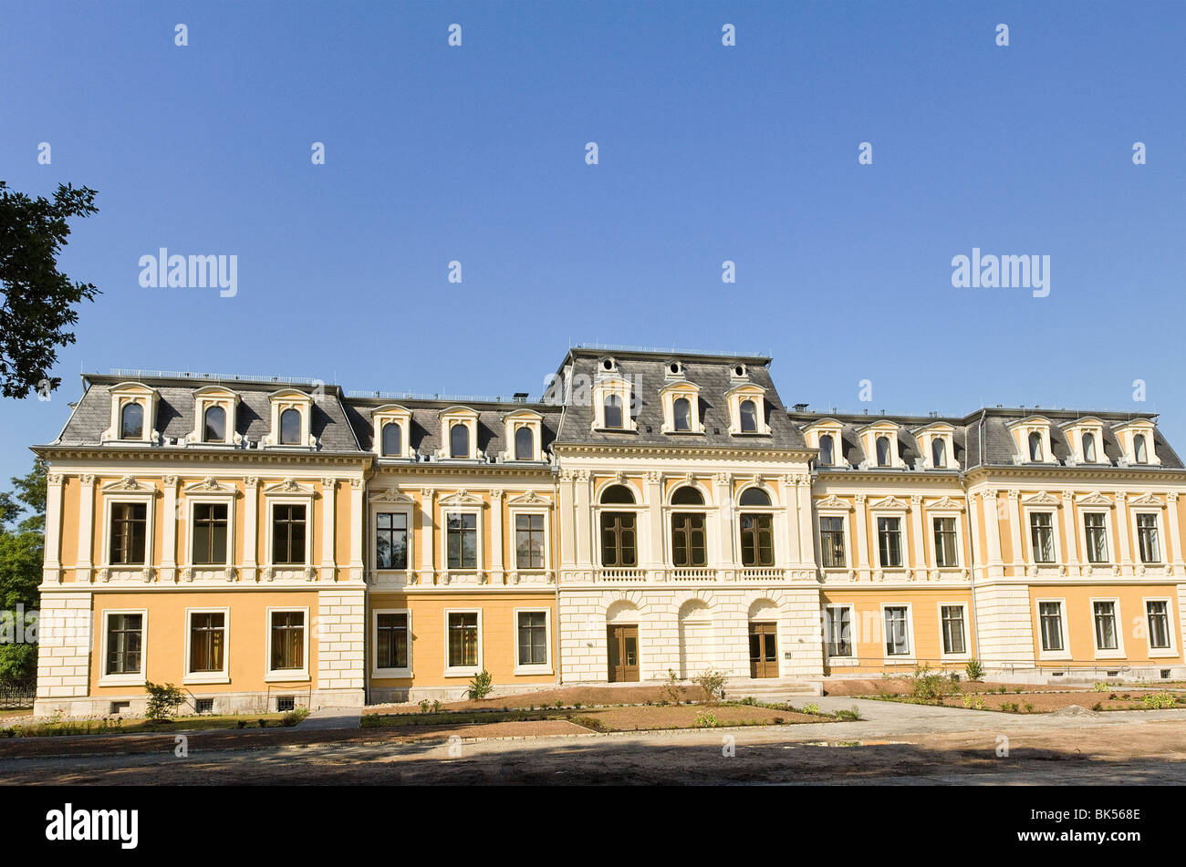 Großer Palast in der historischen Stadt Meiningen Stockfoto