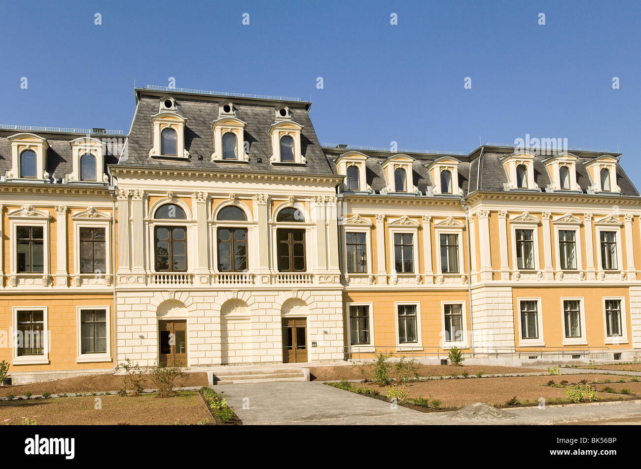 Großer Palast in der historischen Stadt Meiningen Stockfoto