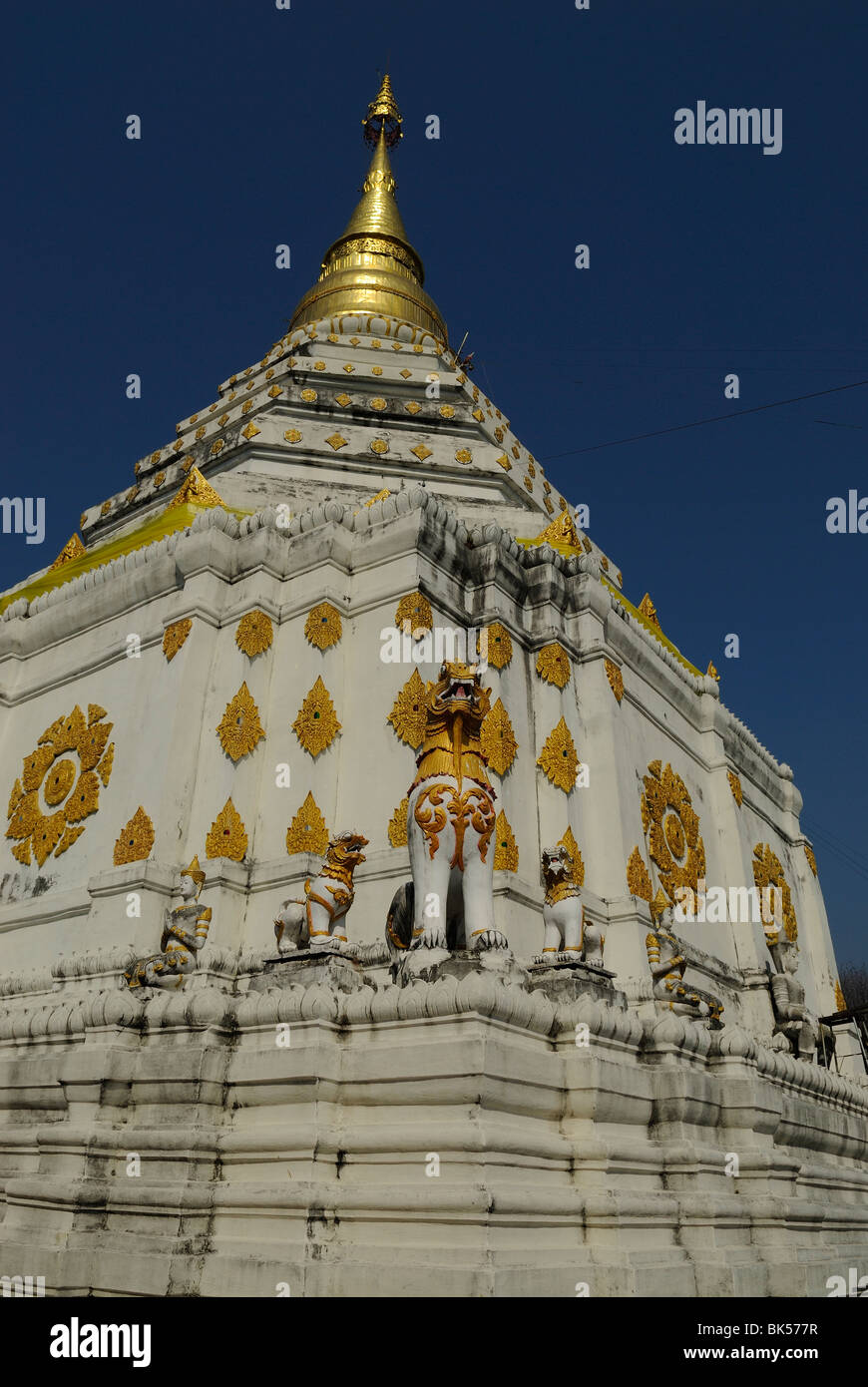 Buddhistischer Tempel in Chiang Mai, Thailand, Südostasien Stockfoto