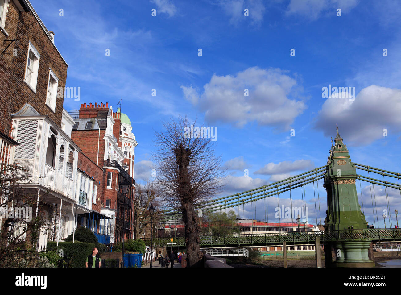 Vereinigtes Königreich West London Hammersmith bridge Stockfoto