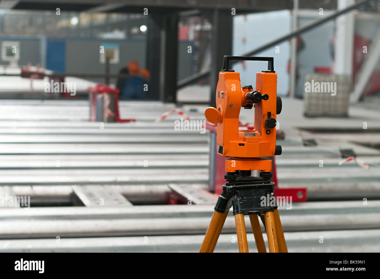 Optischen Ebene im Werk unter das Gerät keiner Stockfoto