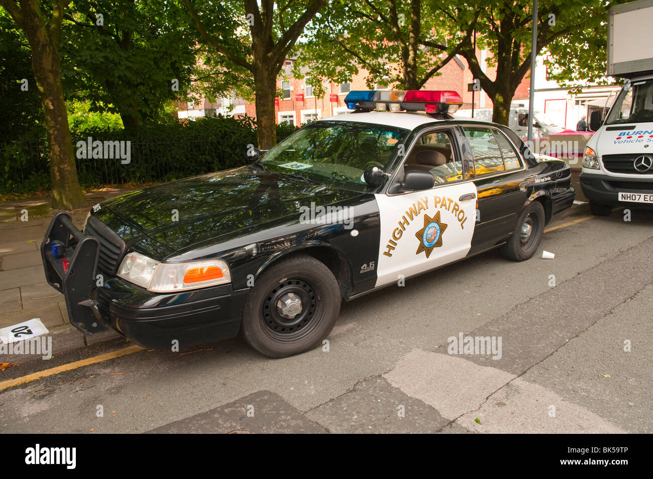 California Highway Patrol Polizeiauto Interceptor 4.6 Stockfoto