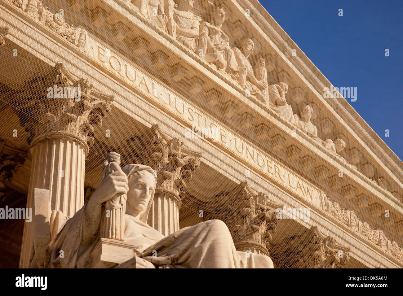 US Supreme Court Building, Washington DC USA Stockfoto