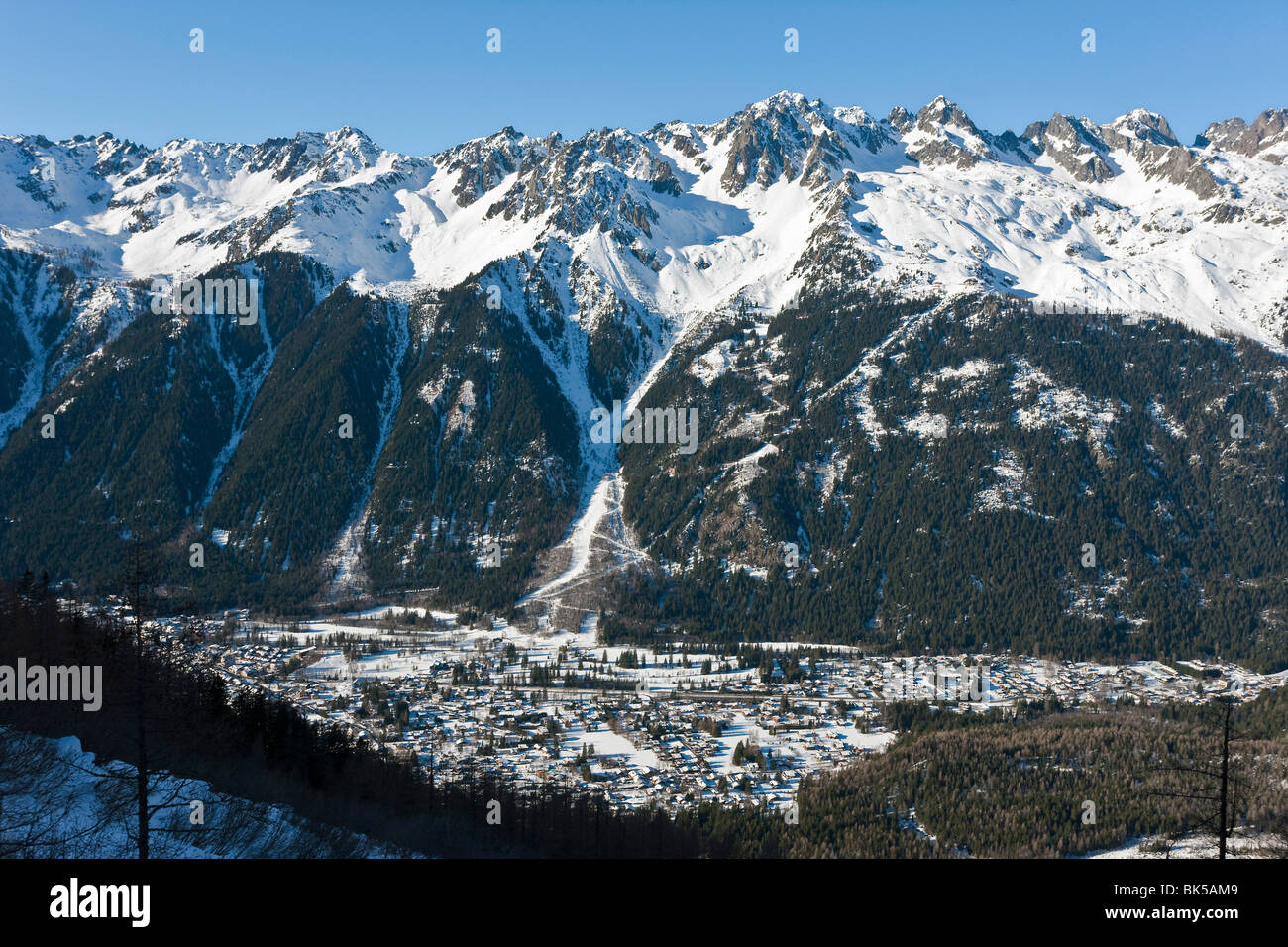 Chamonix-Mont-Blanc, Chamonix, Haute Savoie, Französische Alpen, Frankreich, Europa Stockfoto