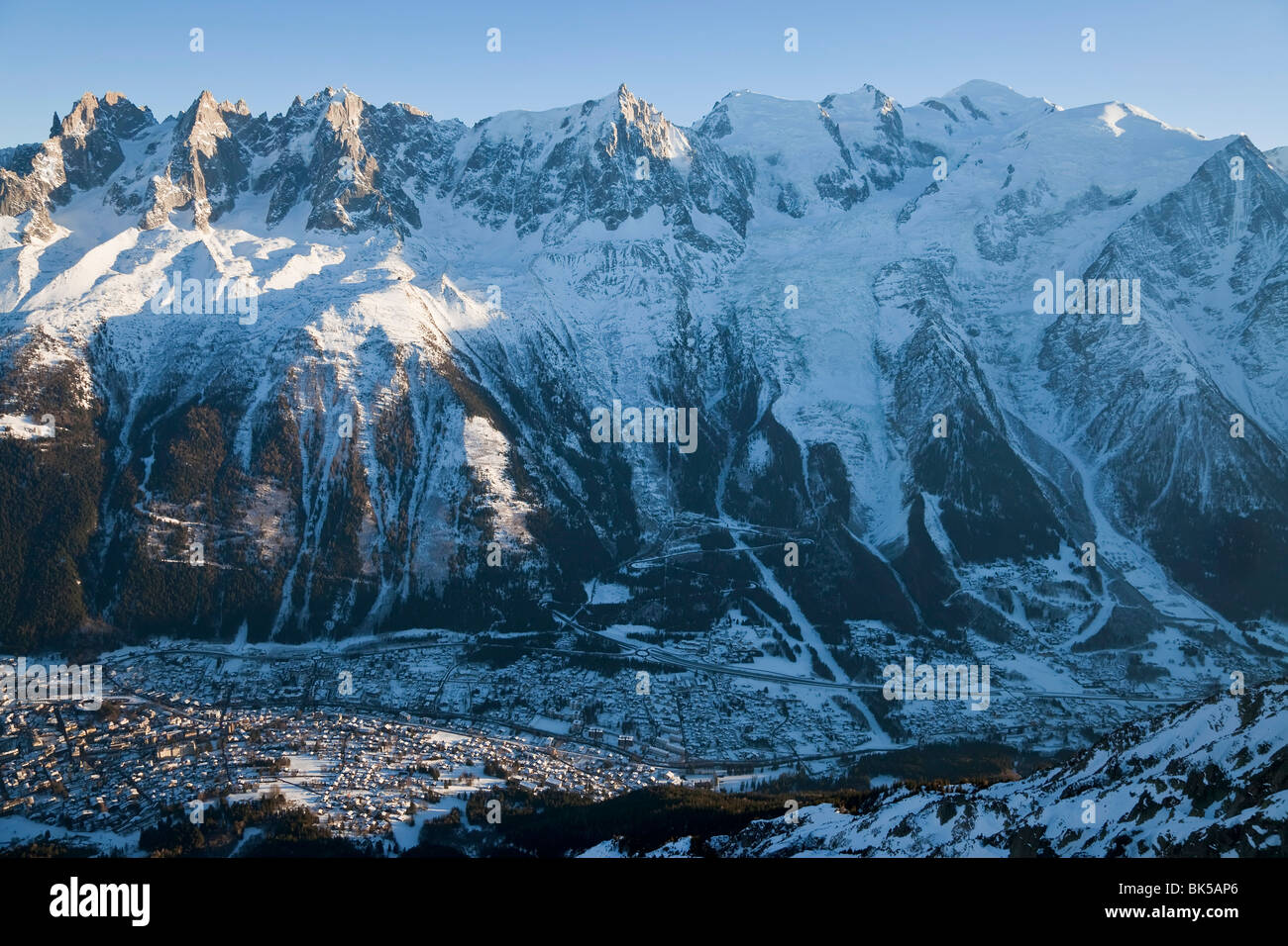 Chamonix-Mont-Blanc, Chamonix, Haute Savoie, Französische Alpen, Frankreich, Europa Stockfoto