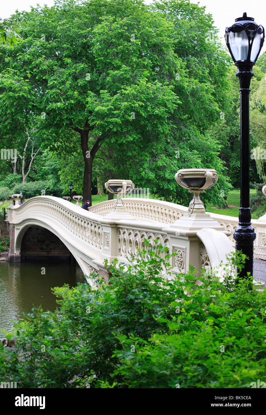 Bogen Sie-Brücke, Central Park, Manhattan, New York City, New York, Vereinigte Staaten von Amerika, Nordamerika Stockfoto