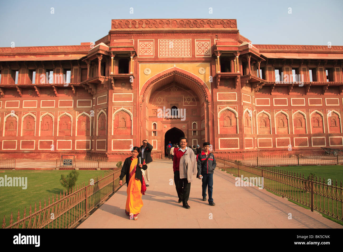 Innenraum der Agra Fort, UNESCO-Weltkulturerbe, Agra, Uttar Pradesh, Indien, Asien &#10; Stockfoto