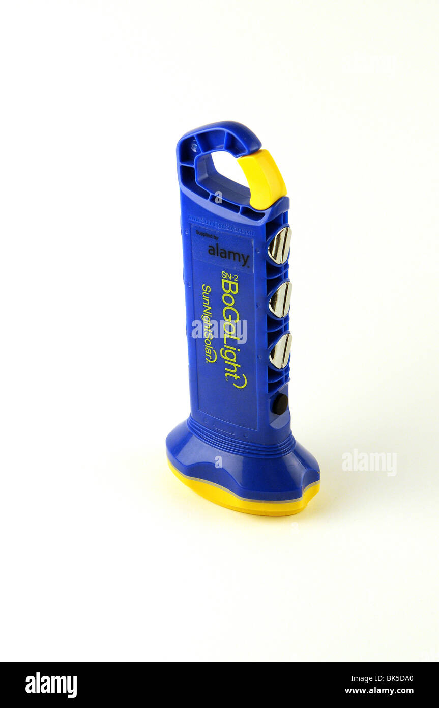 bunte "BoGo Light" Solar getäfelten Fackeln Stockfoto