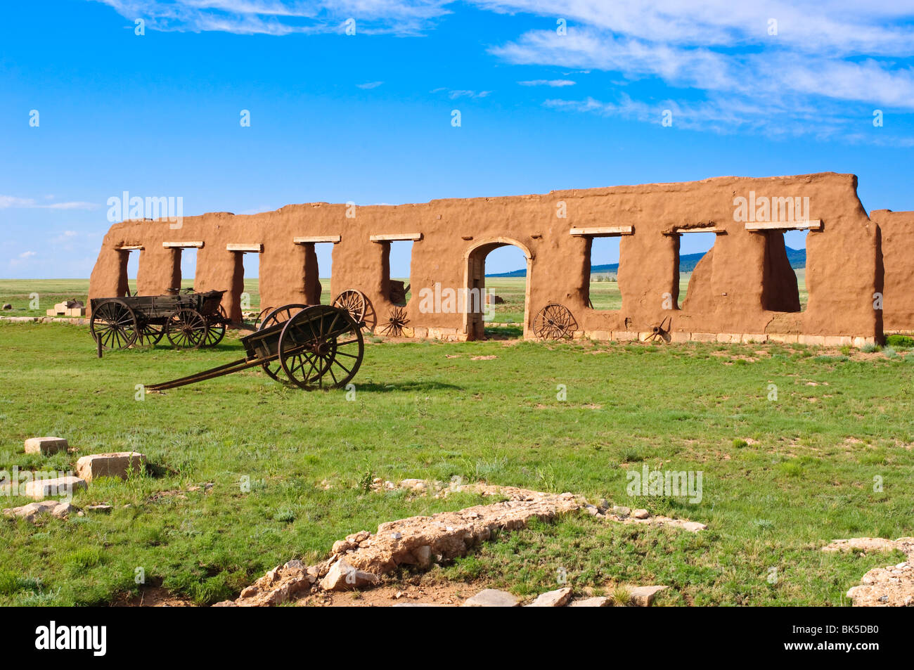 Fort Union Nationalmonument und Santa Fe National historische Trail, New Mexico, Vereinigte Staaten von Amerika, Nordamerika Stockfoto