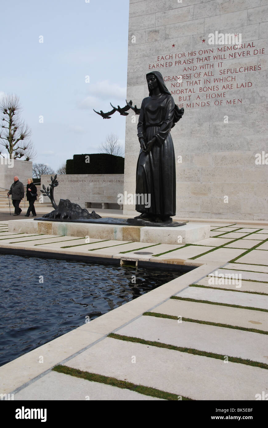 US-Soldatenfriedhof und Gedenkstätte Margraten in der Nähe von Maastricht, Niederlande Stockfoto