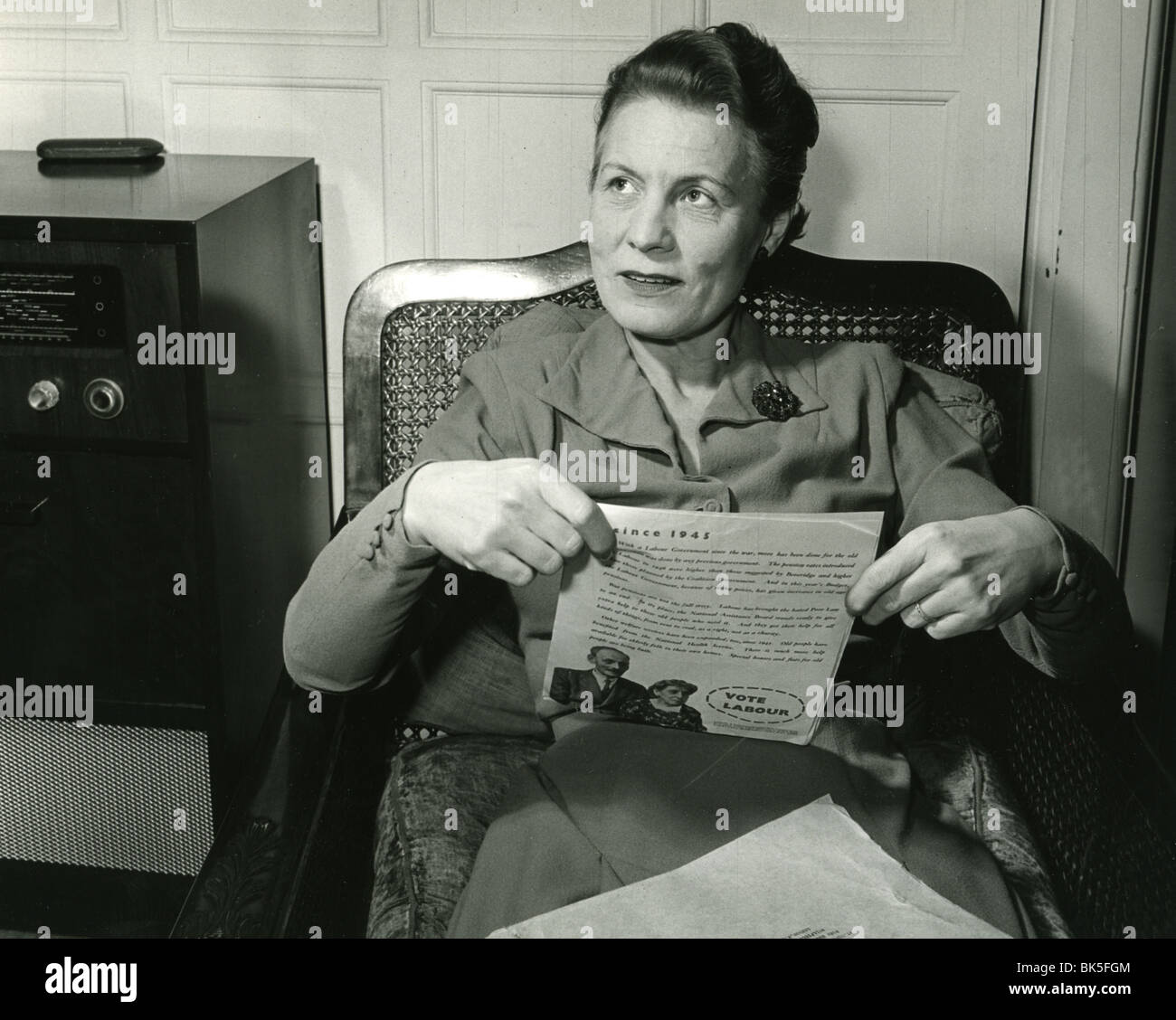 Dr. EDITH SUMMERSKILL - britische Labour-Politiker im Jahr 1951 Stockfoto
