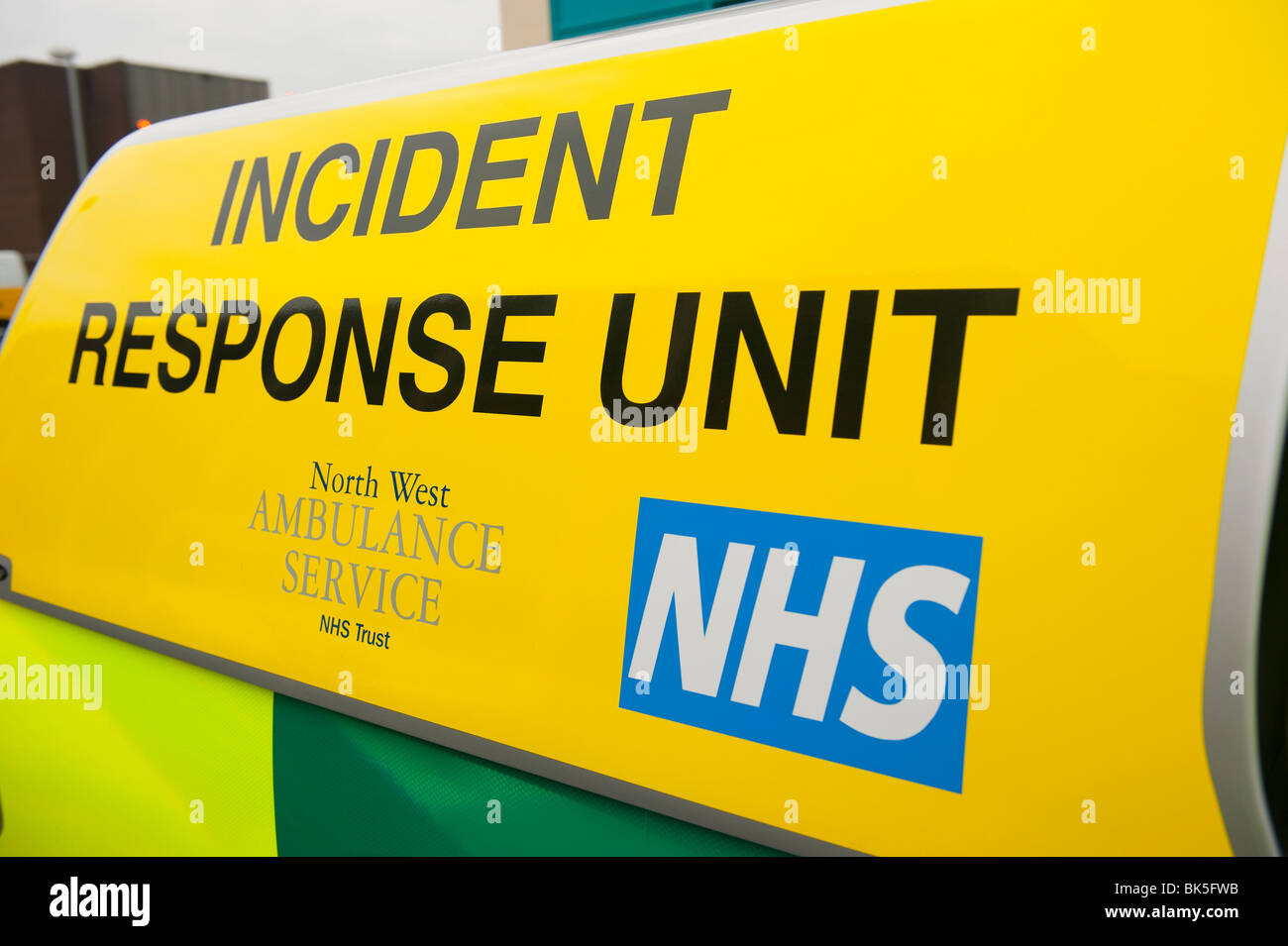 NHS Krankenwagen Incident Response Unit Stockfoto