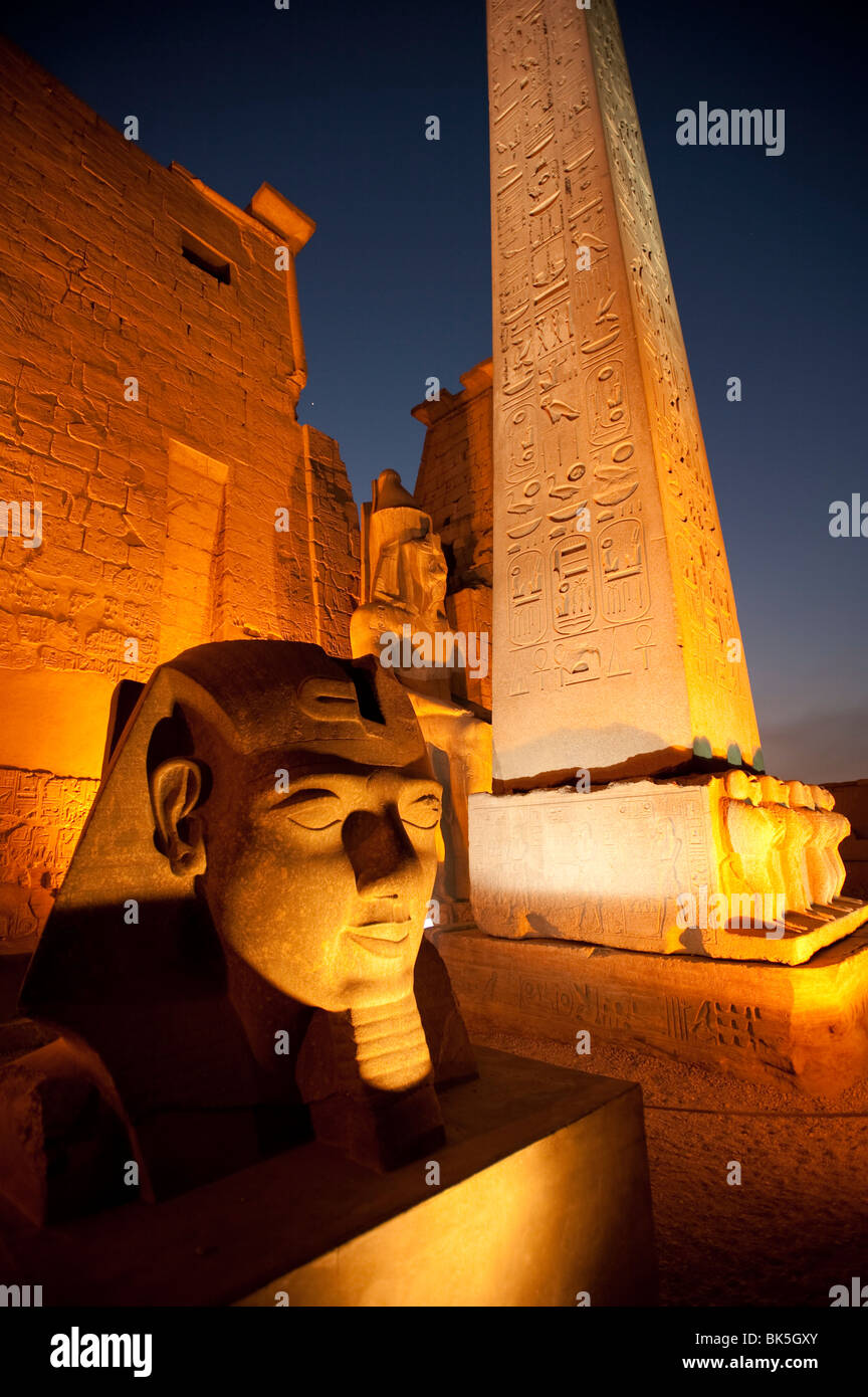 Tempel von Luxor, Theben, UNESCO World Heritage Site, Ägypten, Nordafrika, Südafrika Stockfoto Tempel von Luxor, Theben, UNESCO World Heritage Site, Ägypten, Nordafrika, Südafrika Stockfoto