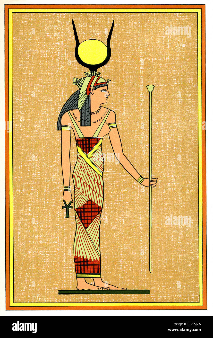 In der ägyptischen Mythologie war die große Mutter-Göttin Isis und als die Frau von Osiris, dem Gott der Toten verehrt. Stockfoto