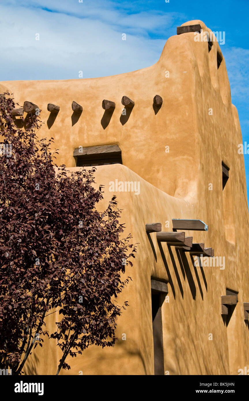 Typische Architektur Santa Fe New Mexico Stockfoto