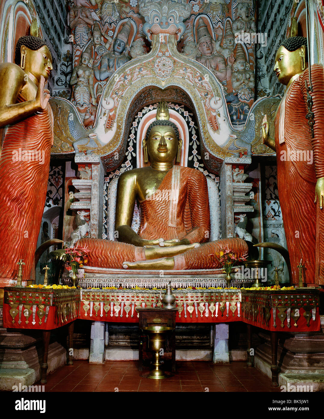 Bild von Buddha in einem Tempel in Colombo, Sri Lanka, Asien Stockfoto