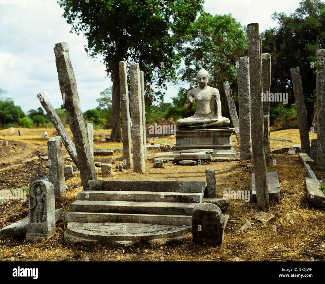 Asokarama bei Pankuliya, Anuradhapura, Sri Lanka, Asien Stockfoto