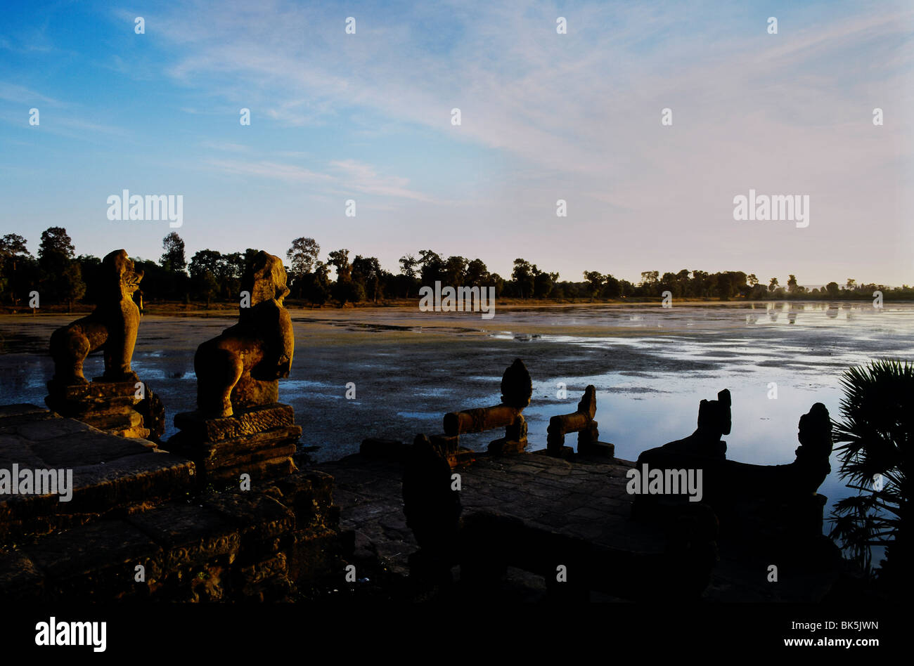 Srah Srang, aus dem späten 12. und 13. Jahrhundert, UNESCO-Weltkulturerbe, Kambodscha, Indochina, Angkor, Südost-Asien Stockfoto