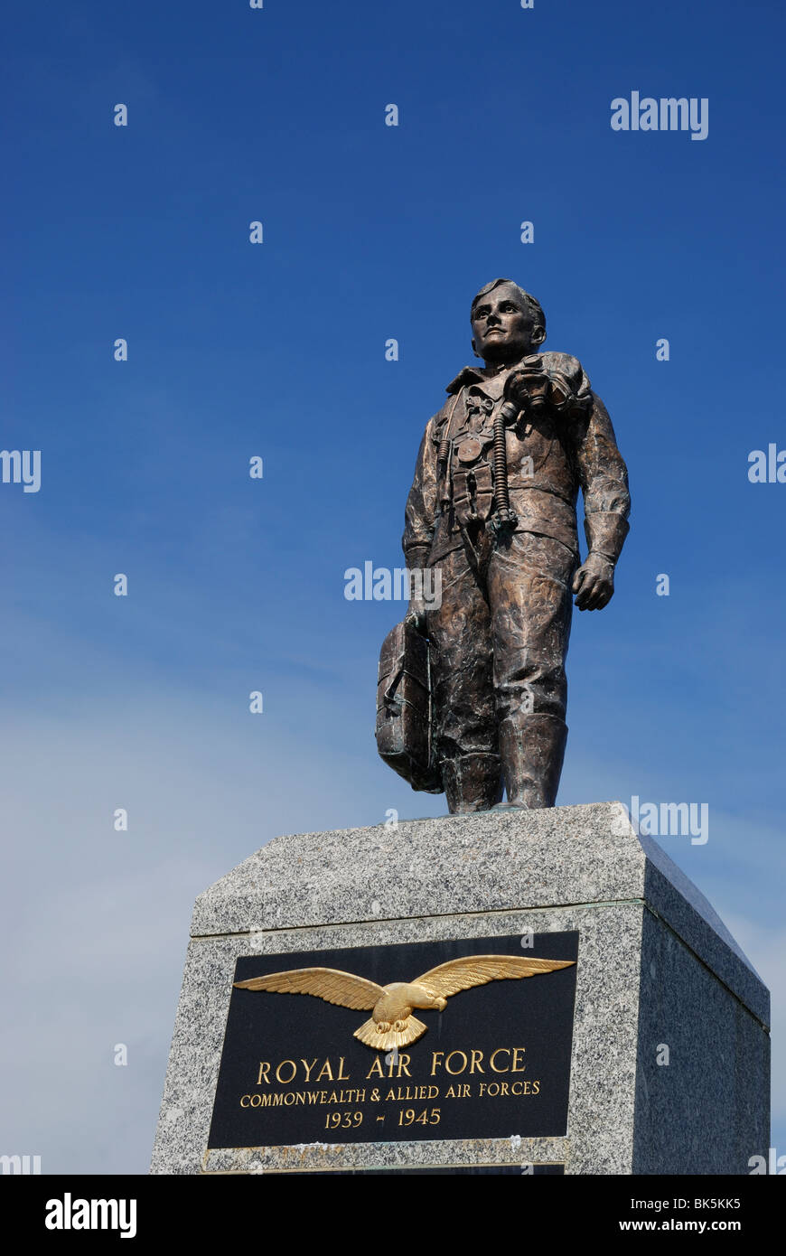 Die RAF und die alliierten Kräfte-Denkmal am Plymouth Hacke, Devon, England. Stockfoto